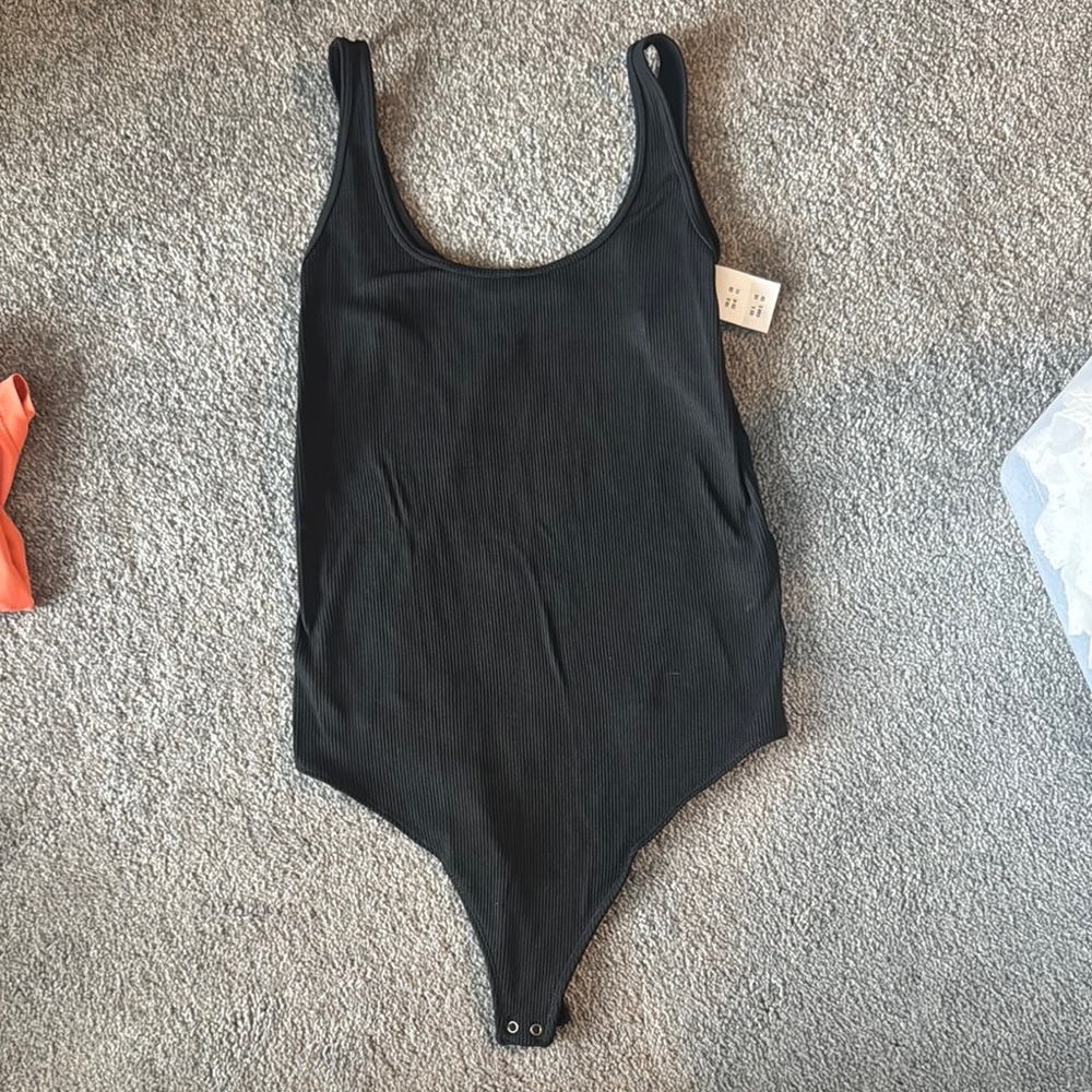Abercrombie & Fitch Black Bodysuit Top